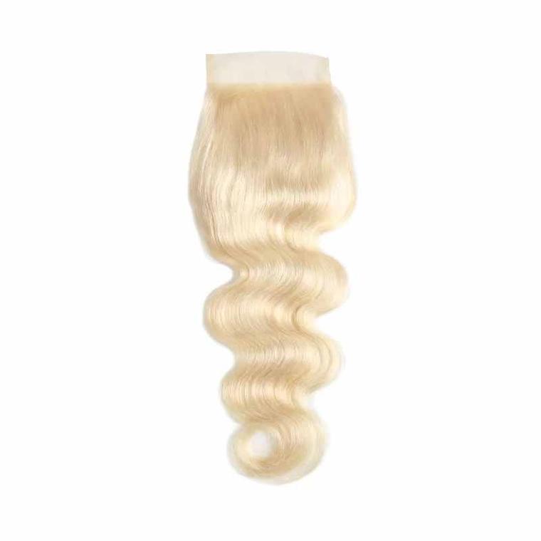 Transparent 4x4 Body Wave Blonde Lace Closures - HairFetish